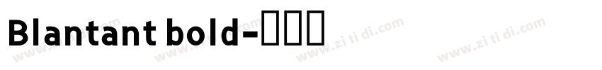 Blantant bold字体转换